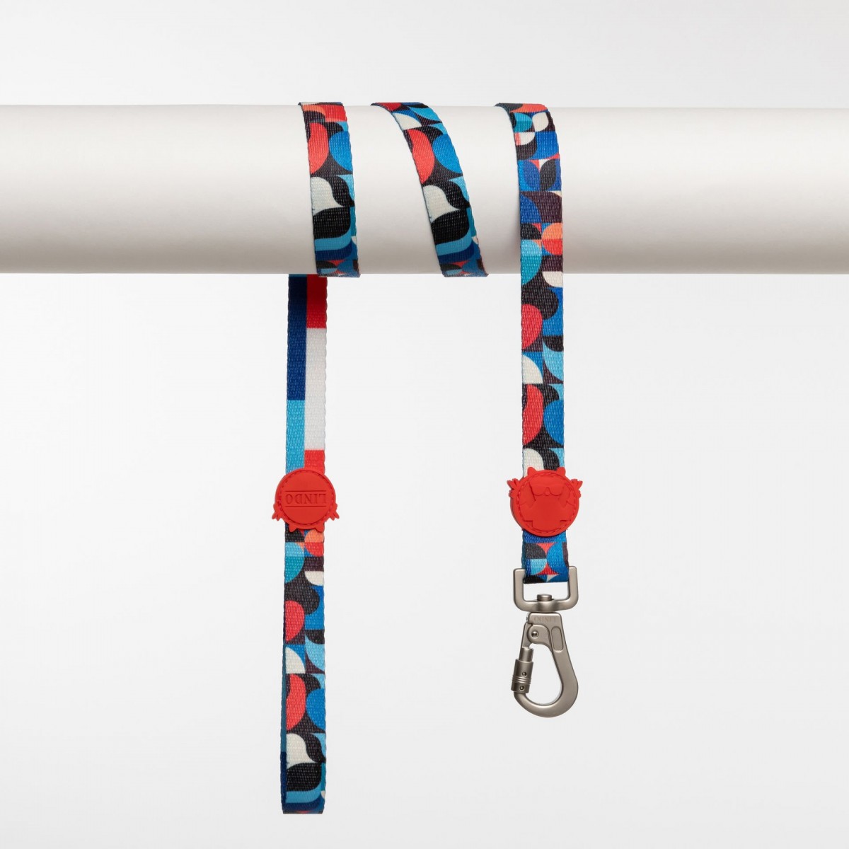 Lindo Dogs Red Line Köpek Gezdirme Kayışı Kırmızı/Mavi Medium