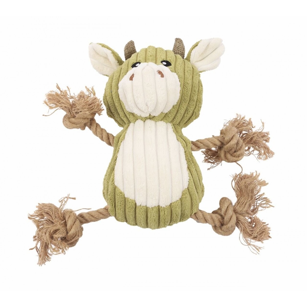 M-Pets Rosie Peluş Kedi ve Köpek Oyuncağı 28x23x11 Cm Beyaz/Yeşil