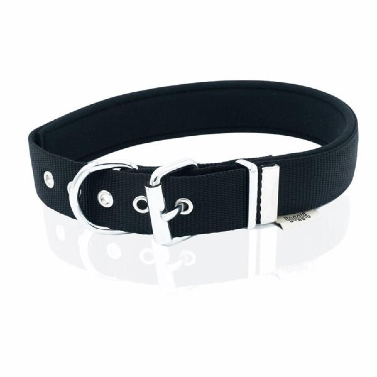 Doggie Comfort Dokuma Köpek Boyun Tasması Medium Siyah 3x42-50 Cm