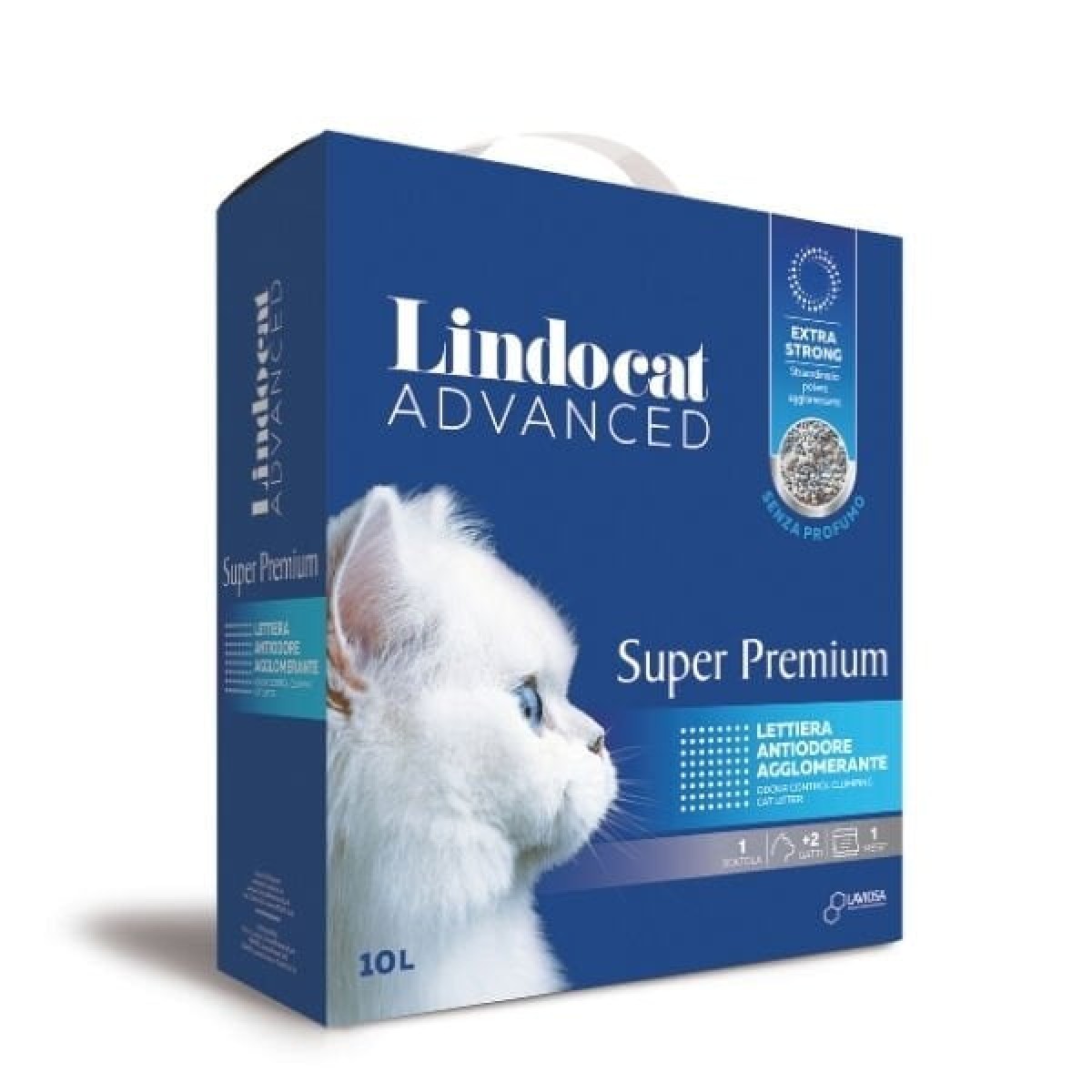 Lindocat Super Premium Kokusuz Extra Güçlü Topaklanan Kedi Kumu 1 Adet 10 Lt