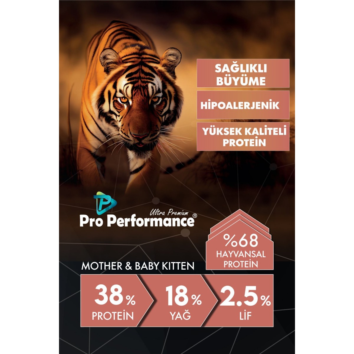 Pro Performance Mother&Baby Somonlu ve Pirinçli Anne ve Yavru Kedi Maması 15 Kg