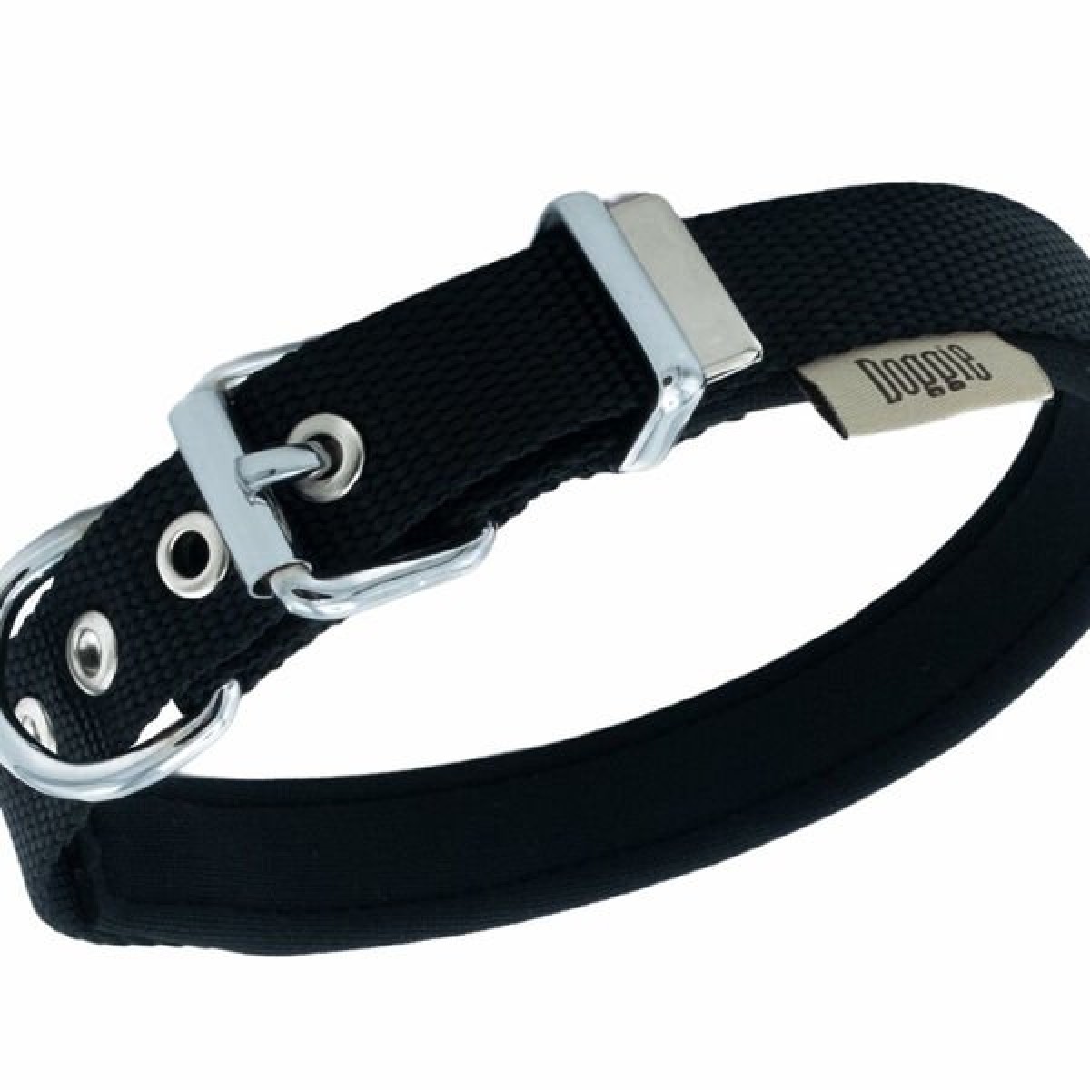 Doggie Comfort Dokuma Kemikli Köpek Boyun Tasması Small Siyah 2x30-35 Cm