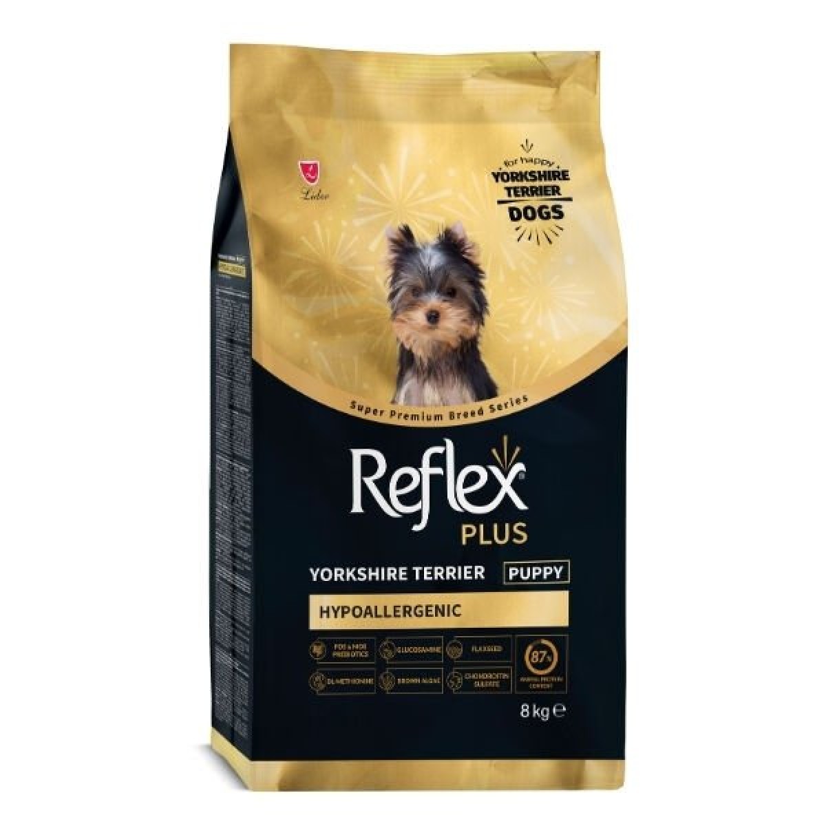 Reflex Plus Yorkshire Terrier Hypoallergenic Tavuklu Yavru Köpek Maması 8 Kg
