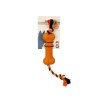 Beeztees Sumo Mini Dentel Kemik İpli Kauçuk Köpek Oyuncağı Turuncu 20 Cm