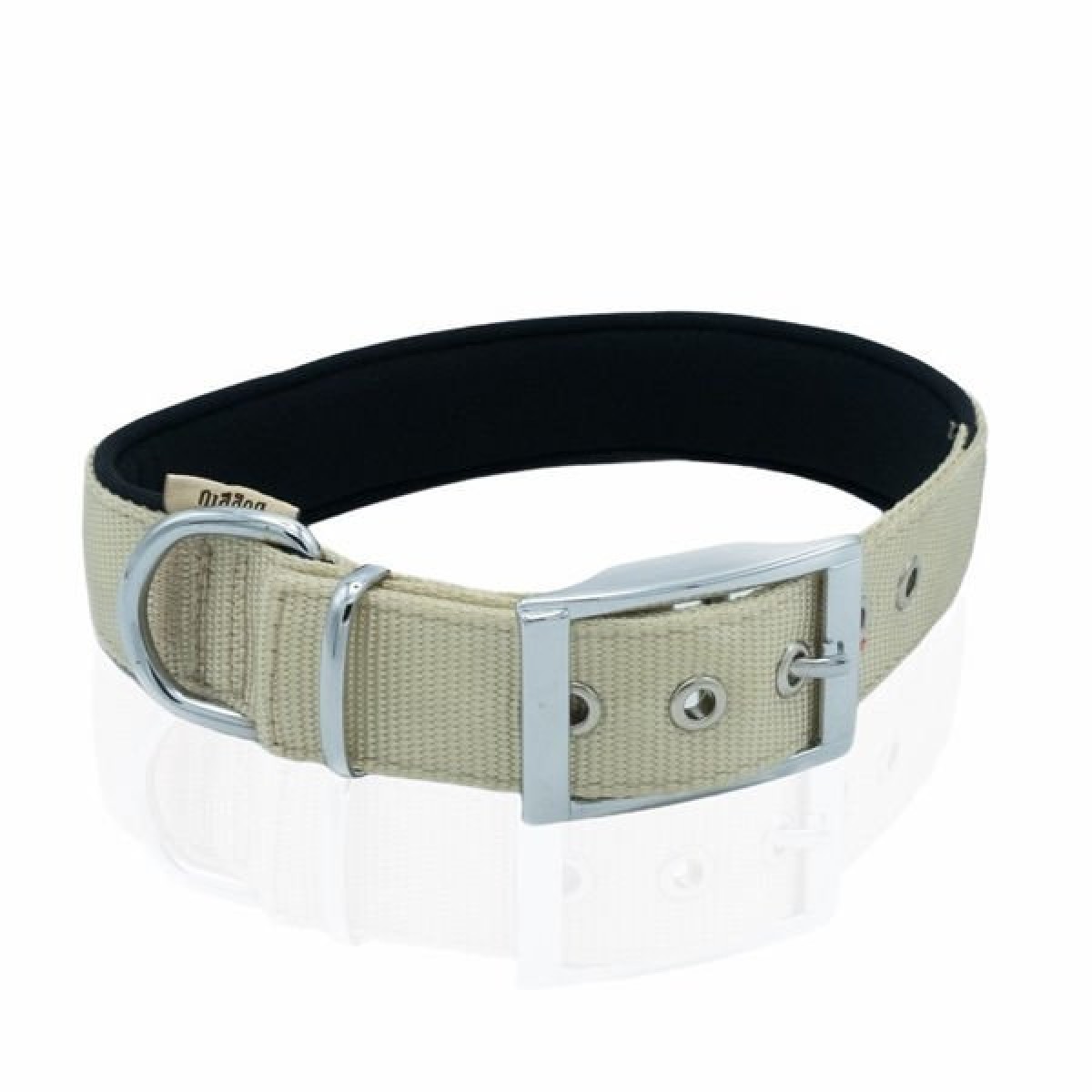 Doggie Elit Dokuma Köpek Boyun Tasması Medium Haki 3x42-50 Cm