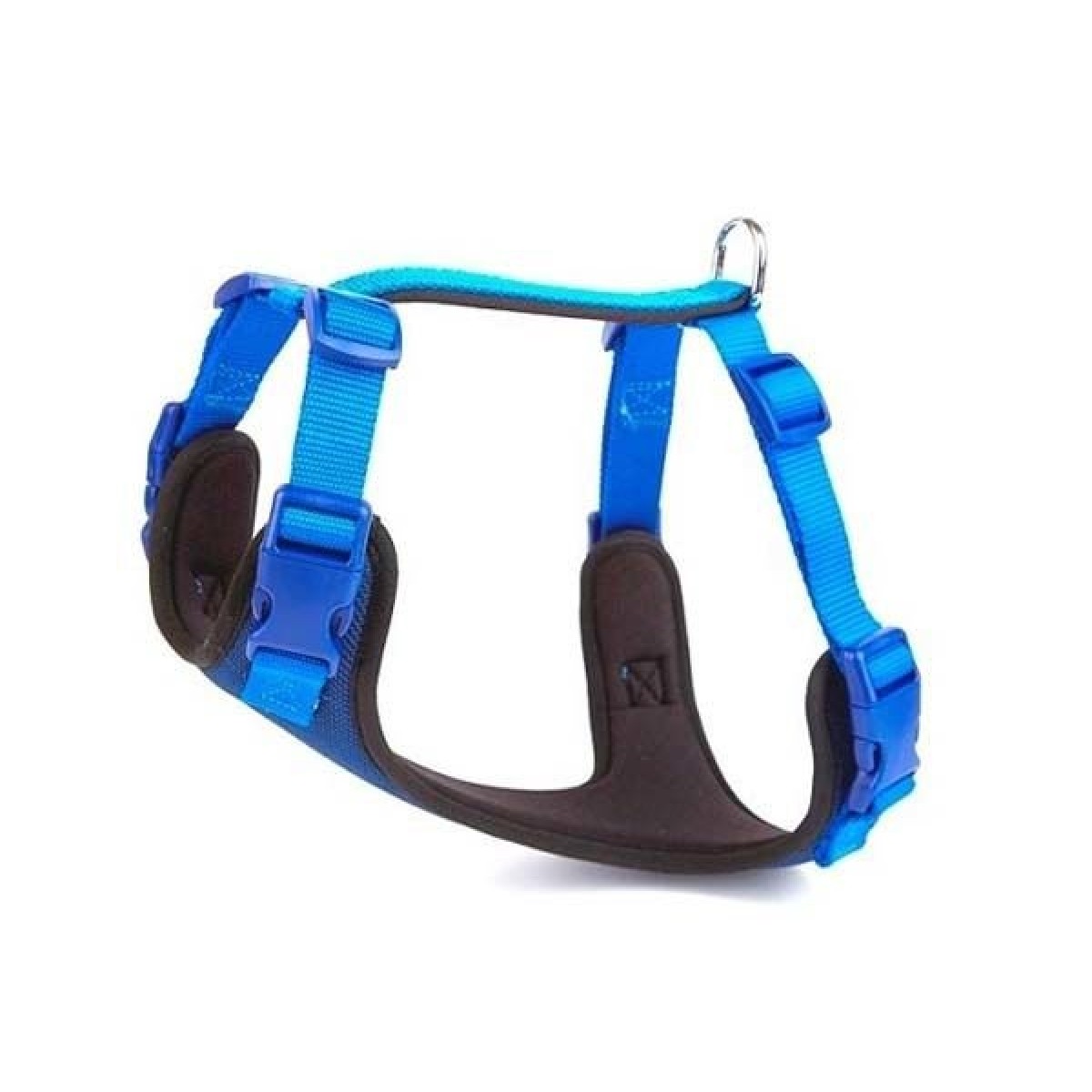 Doggie Havalı Dokuma Köpek Göğüs Tasması Medium Mavi 2x45-55 Cm