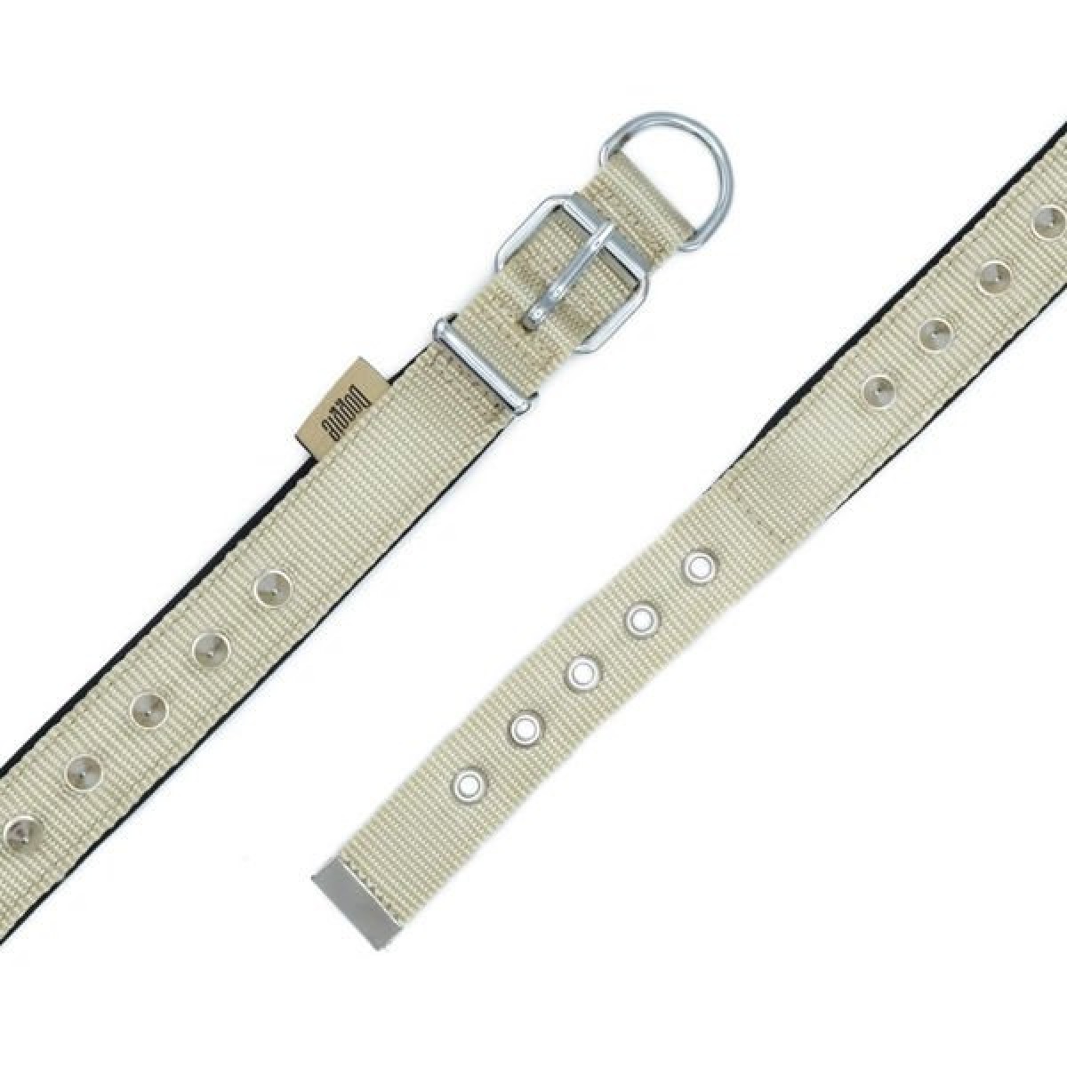 Doggie Comfort Dokuma Çivili Köpek Boyun Tasması Large Haki 2.5x42-50 Cm