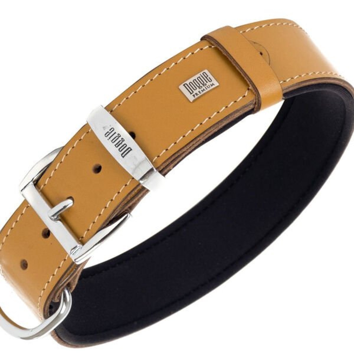 Doggie Comfort Deri Kemik Süslü Köpek Boyun Tasması Small Camel 4x47-55 Cm