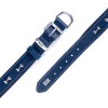 Doggie Comfort Deri Kemik Süslü Köpek Boyun Tasması Medium Mavi 3x42-50 Cm