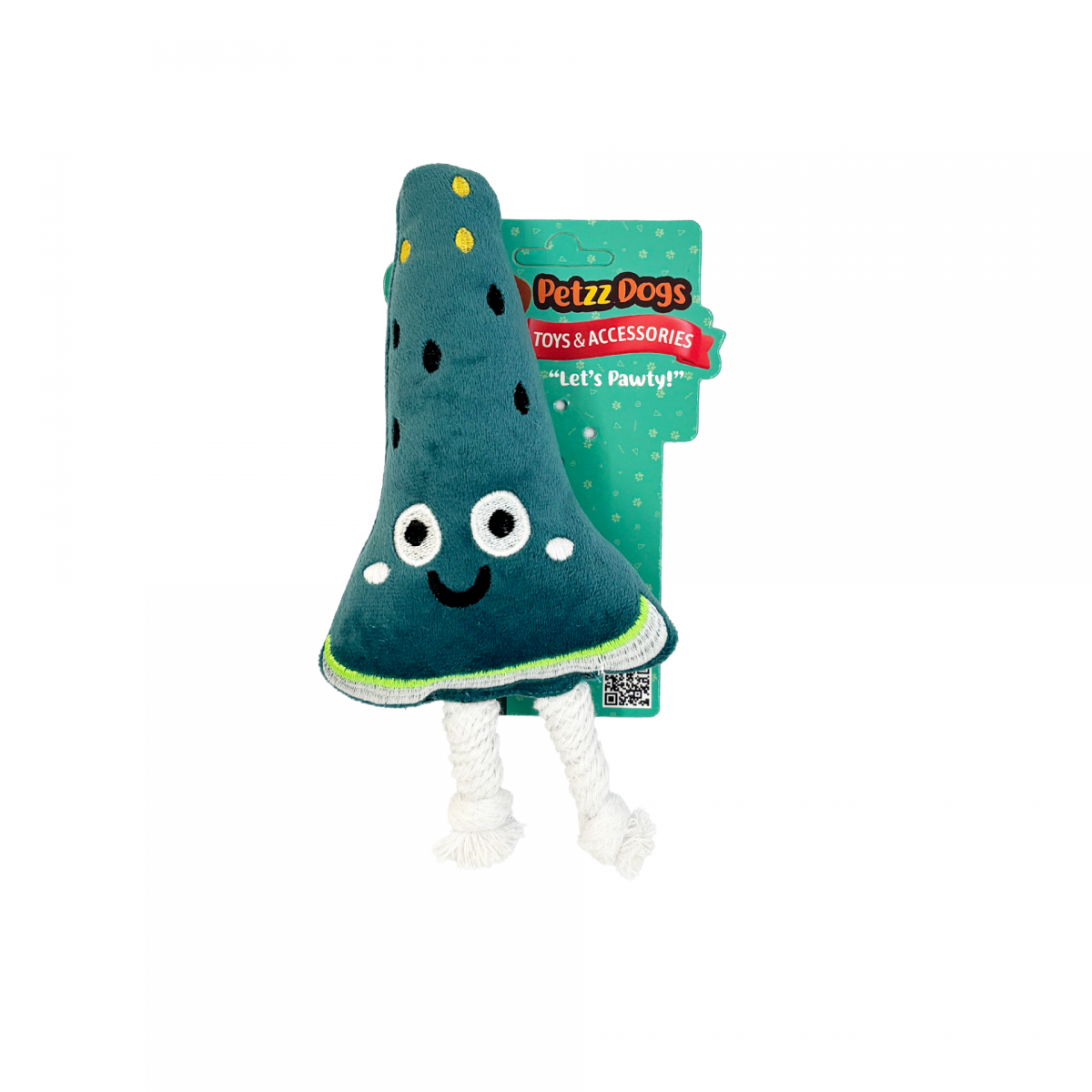 PetzzDogs Melon Sesli Dayanıklı Peluş Köpek Çiğneme Oyuncağı Mavi 22x9 Cm