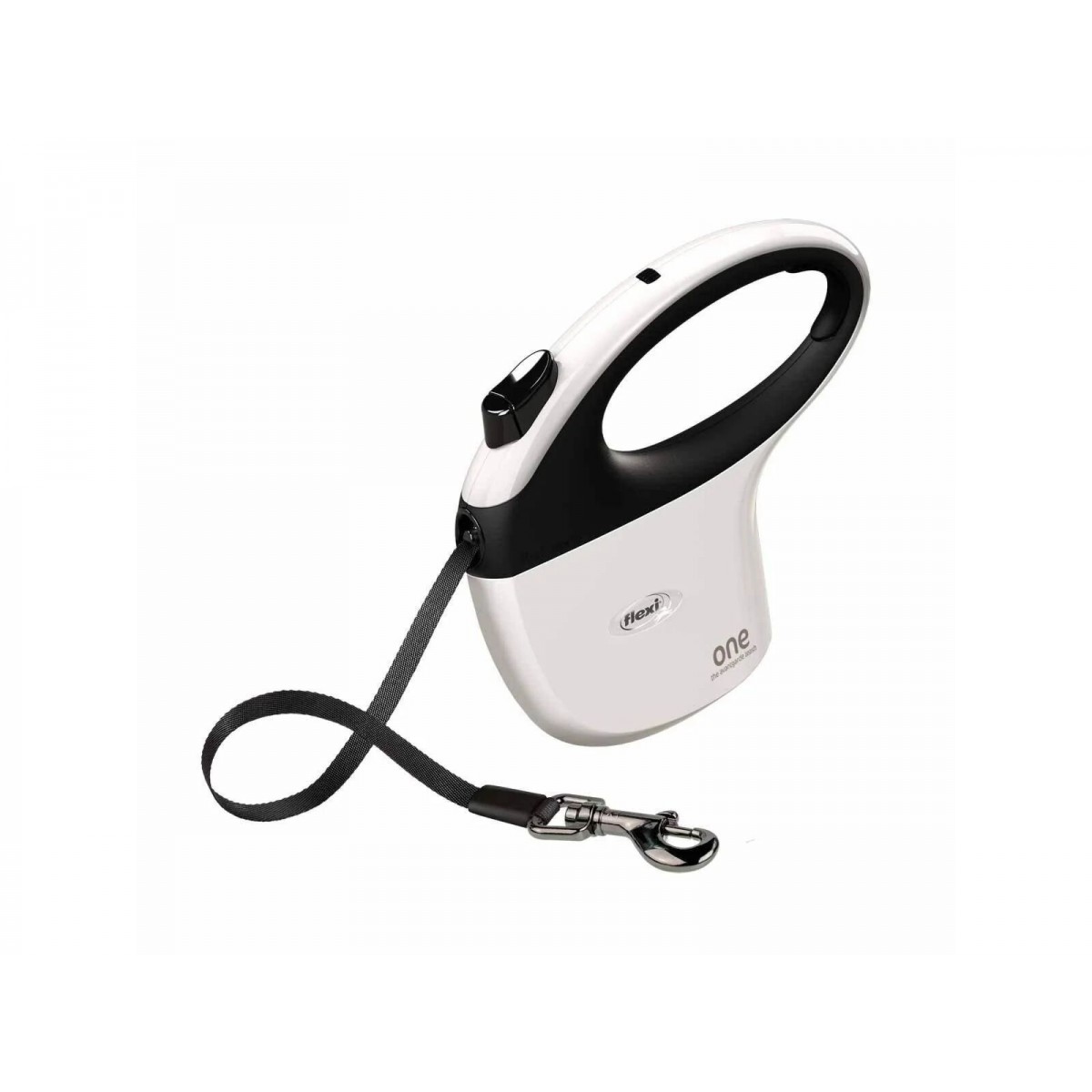 Flexi Tüm Bedenler için Şerit Otomatik Köpek Gezdirme Tasması 5 Mt Beyaz