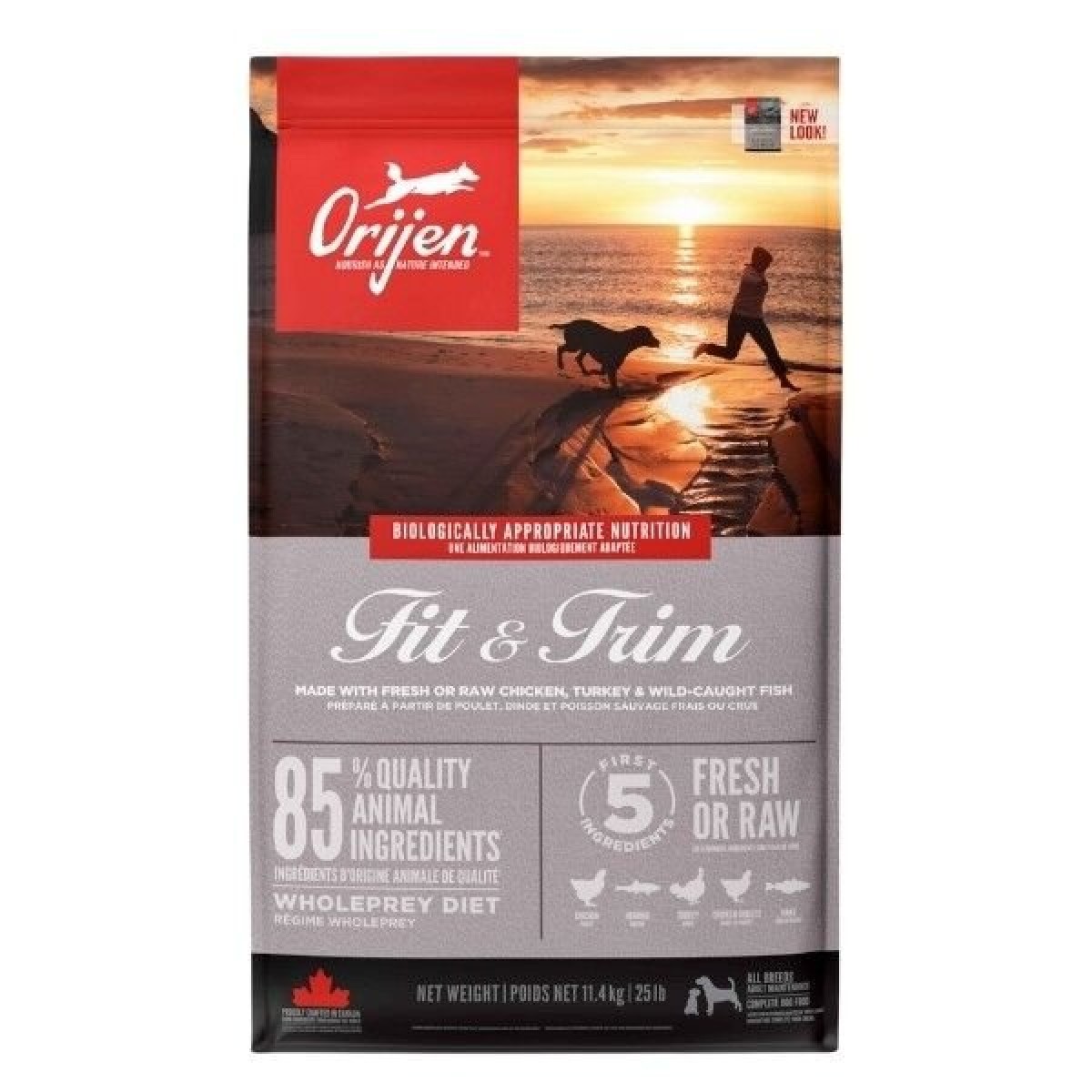 Orijen Fit-Trim Tahılsız Kilo Kontrolü için Diyet Köpek Maması 11.4 Kg