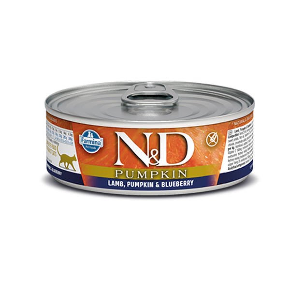 N&D Pumpkin Balkabaklı Kuzu Eti ve Yaban Mersinli Konserve Kedi Maması 1 Adet 70 Gr