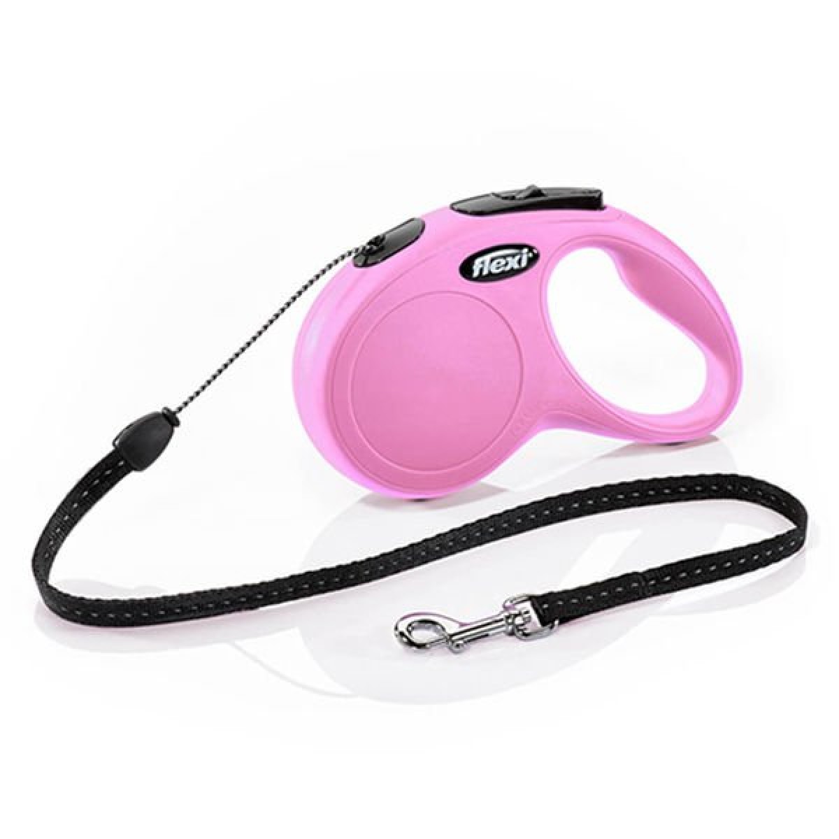 Flexi New Classic İp Otomatik Köpek Gezdirme Tasması Small Pembe 5 Mt