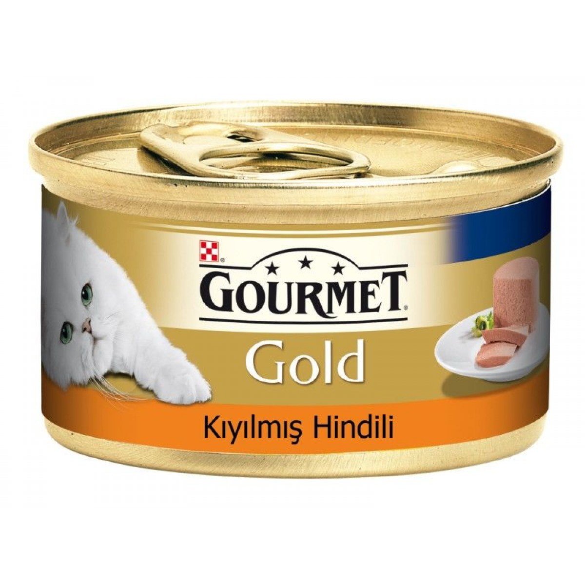 Gourmet Gold Kıyılmış Hindili Yetişkin Konserve Kedi Maması 1 Adet 85 Gr