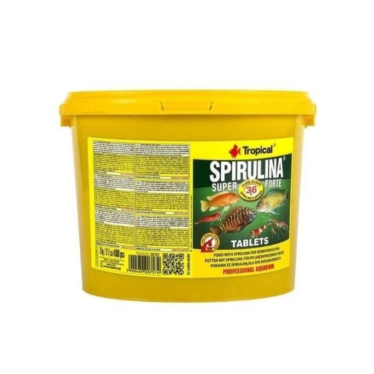 Tropical Spirulina Süper Forte Tablet Yoğun Spirulina İçerikli Tablet Balık Yemi 50 Ml 36 Gr
