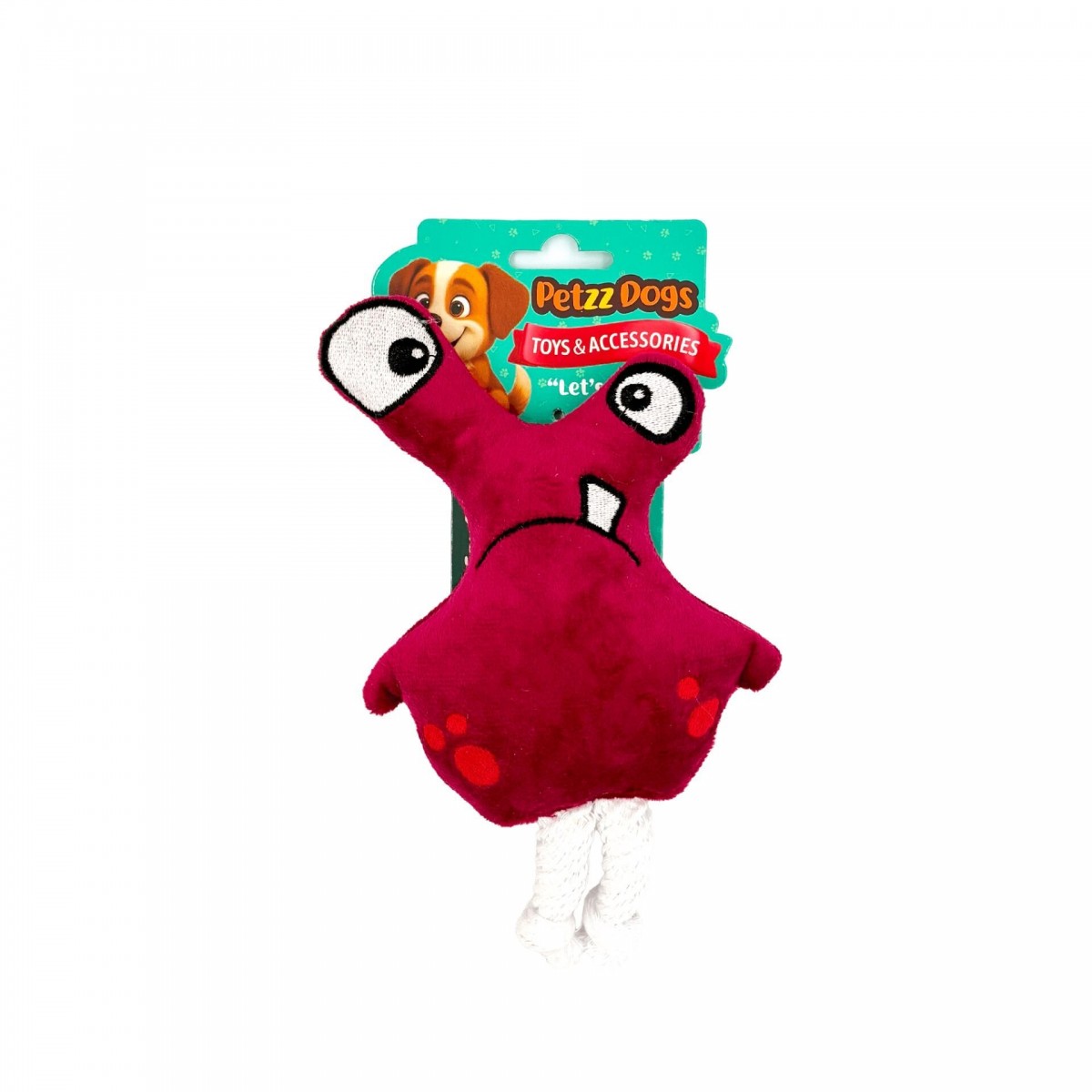 PetzzDogs Kuntik Sesli Dayanıklı Peluş Köpek Çiğneme Oyuncağı Yeşil 22x16 Cm