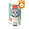 Wanpy Ton Balıklı ve Deniz Taraklı Sıvı Kedi Ödülü 1 Adet 25x14 Gr