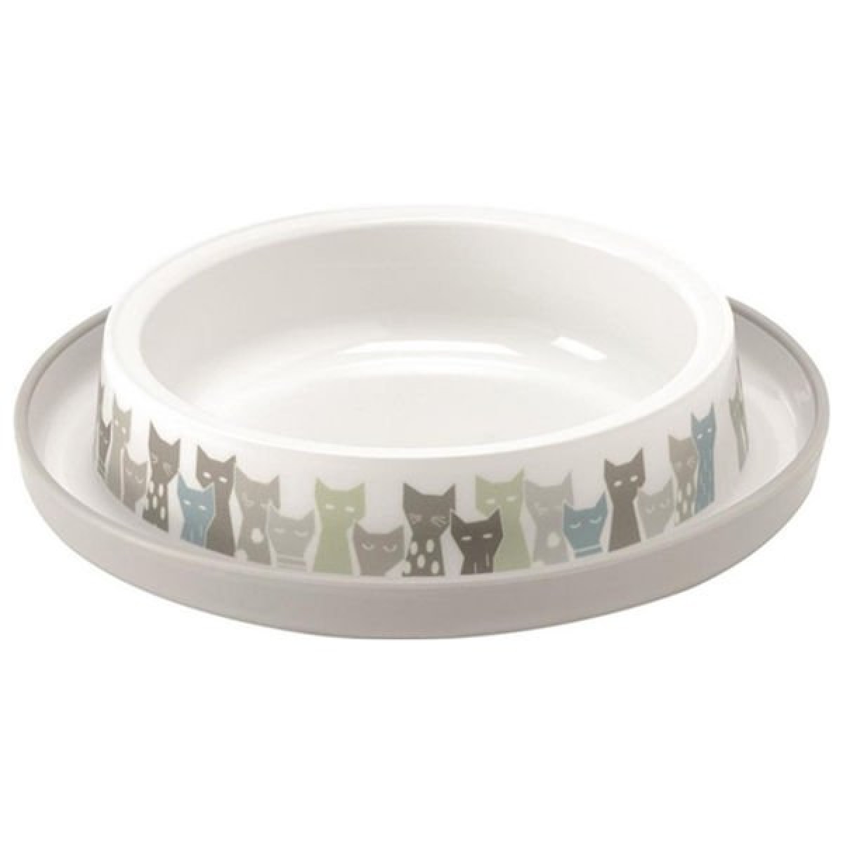 Moderna Trendy Friend Kedi Mama ve Su Kabı Beyaz 210 Ml