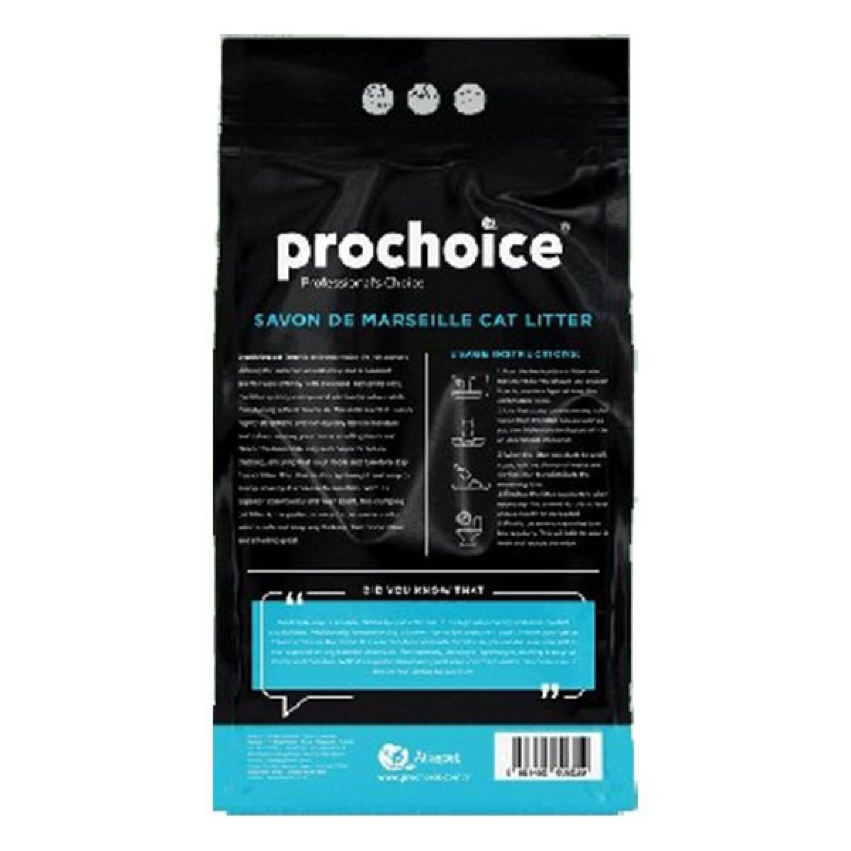 Prochoice Bentonit Marsilya Sabunlu Topaklanan Doğal Kedi Kumu 1 Adet 10 Lt