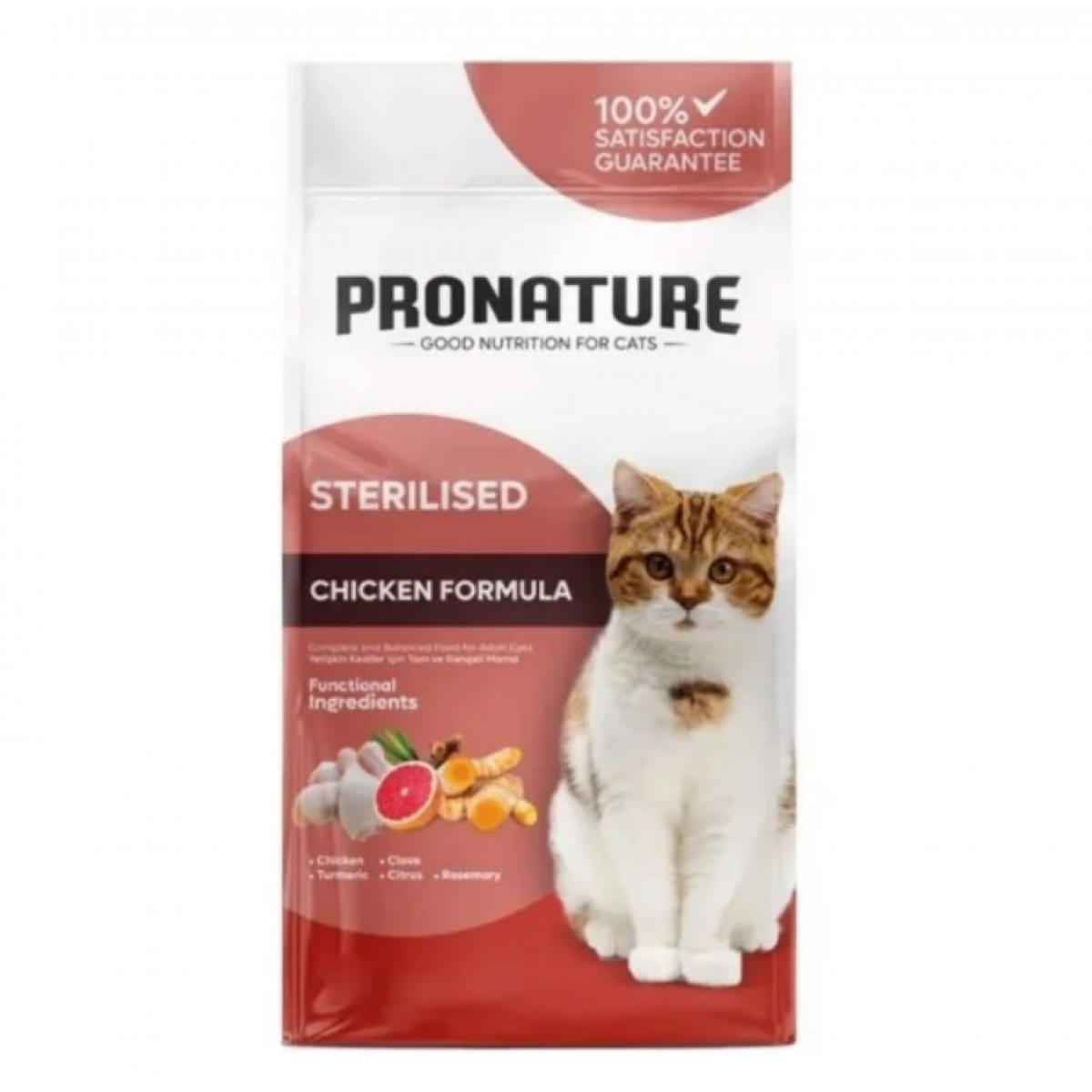 Pronature Kilo Kontrolü için Tavuklu Kısırlaştırılmış Kedi Maması 10 Kg