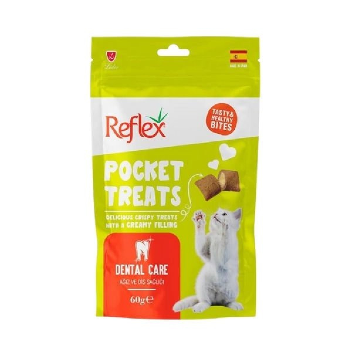 Reflex Pocket Treats Ağız ve Diş Sağlığı Destekleyici Kedi Ödül Maması 1 Adet 60 Gr