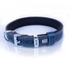 Doggie Konfor Deri Köpek Boyun Tasması Small Royal Mavi 2x30-35 Cm
