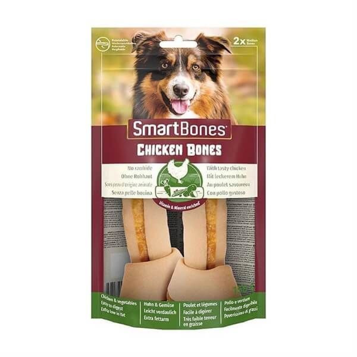 Smart Bones Tavuklu Düğüm Kemik Köpek Ödül Maması 13 Cm 158 Gr