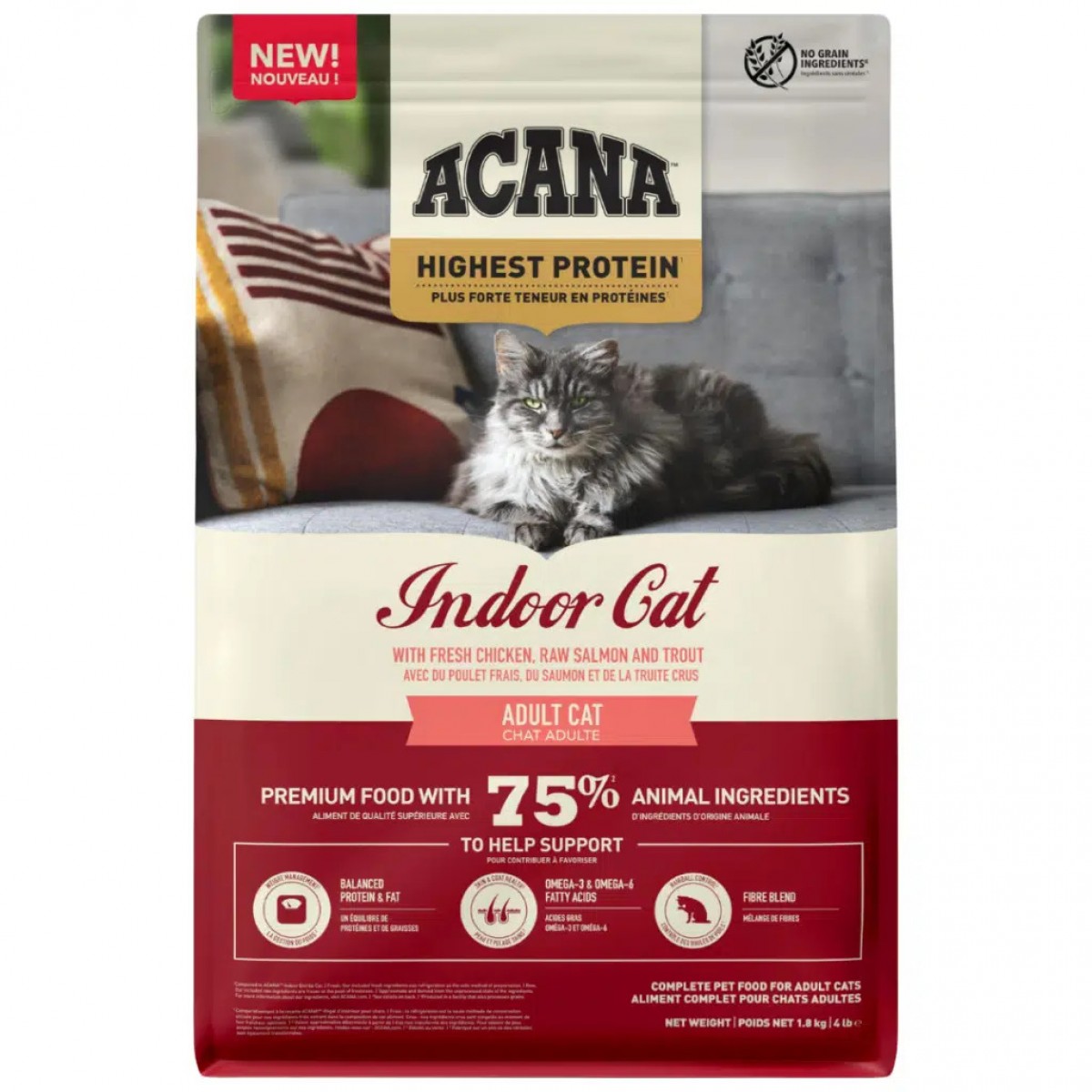 Acana Highest Protein İndoor Yetişkin Kedi Maması 1.8 Kg