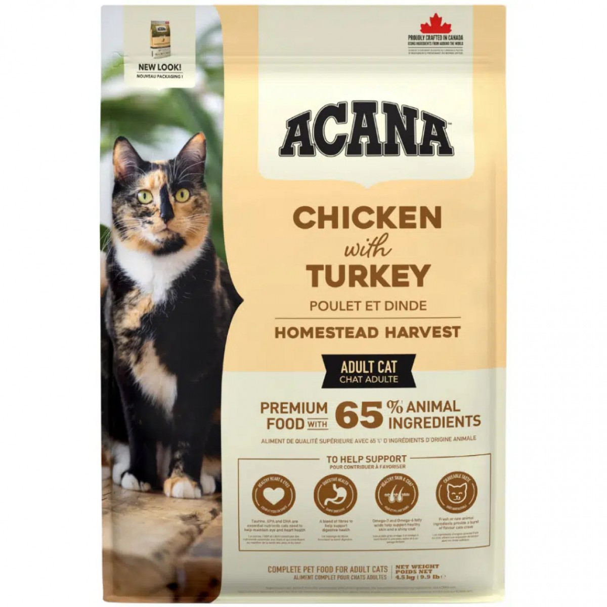 Acana Homestead Harvest Tavuk ve Hindi Etli Yetişkin Kedi Maması 4.5 Kg