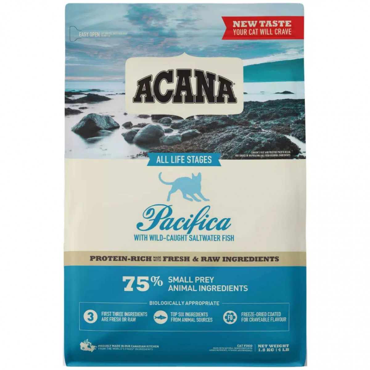 Acana Pasifica Tüm Irk ve Yaşam Evreleri İçin Kedi Maması 1.8 Kg