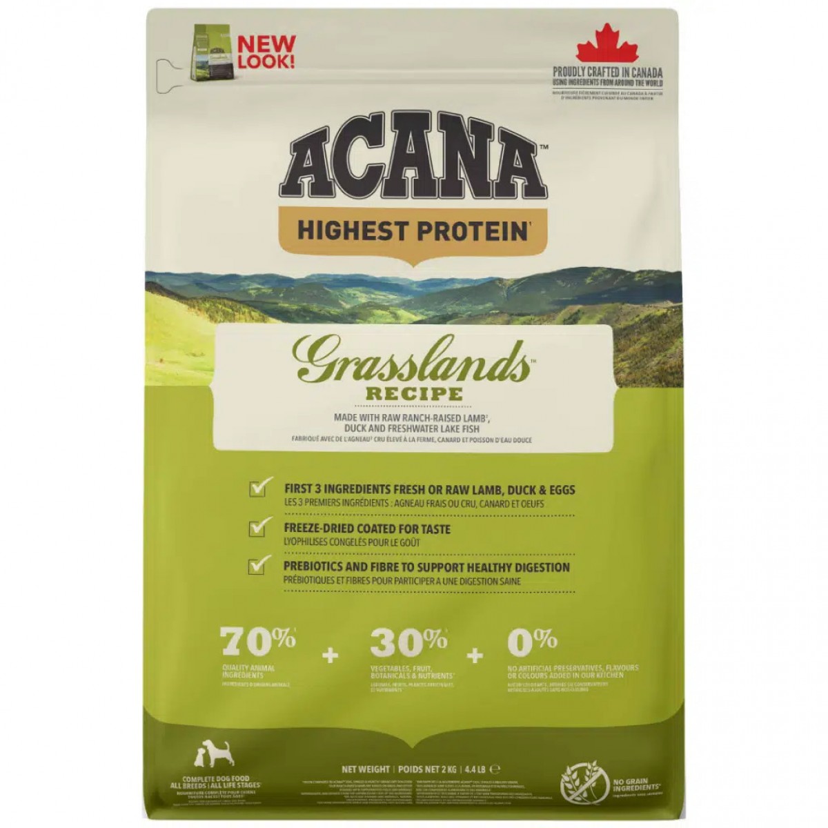 Acana Regionals Grassland Tüm Irk ve Yaşam Evreleri İçin Köpek Maması 2 Kg