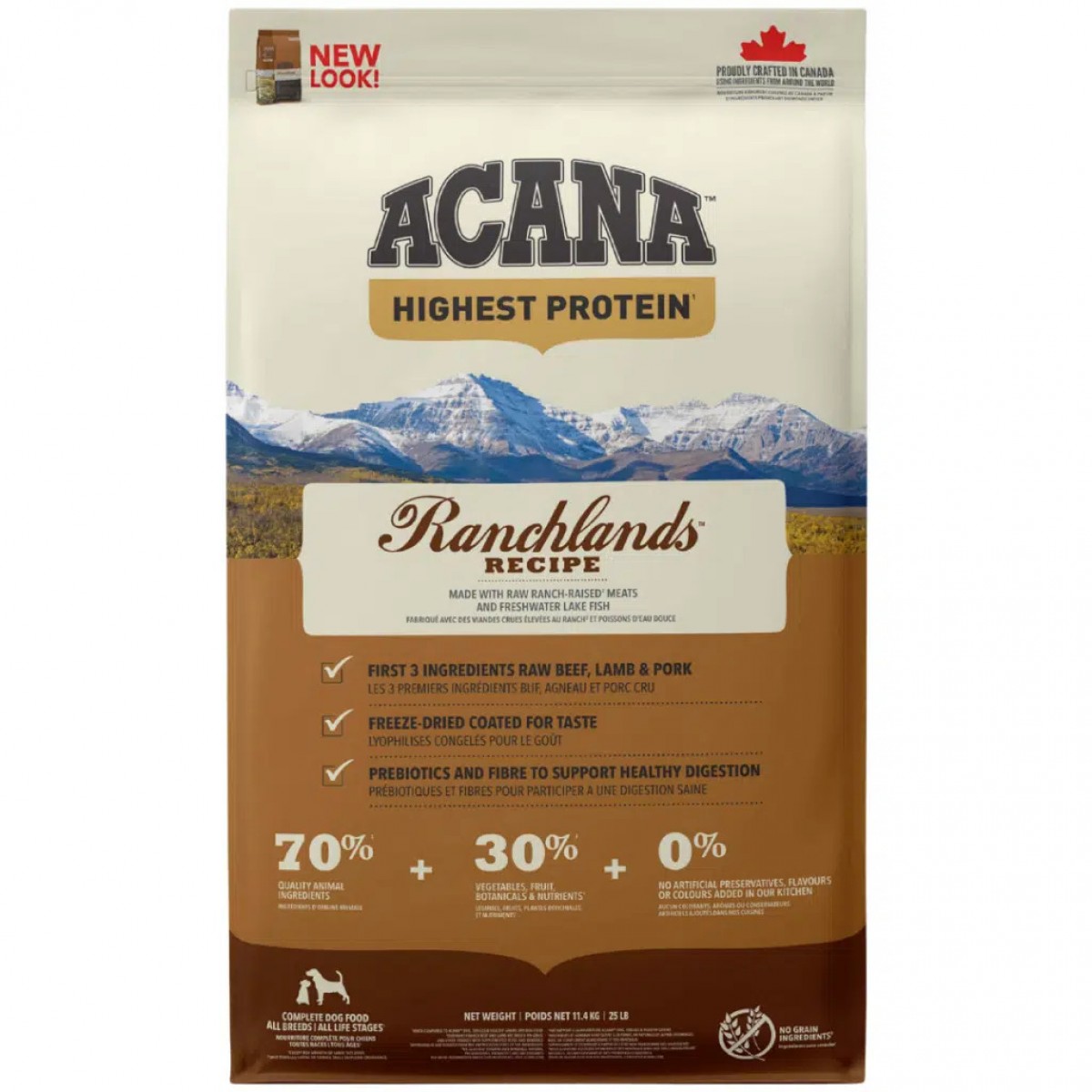 Acana Regionals Ranchlands Tüm Irk ve Yaşam Evreleri İçin Köpek Maması 11.4 Kg