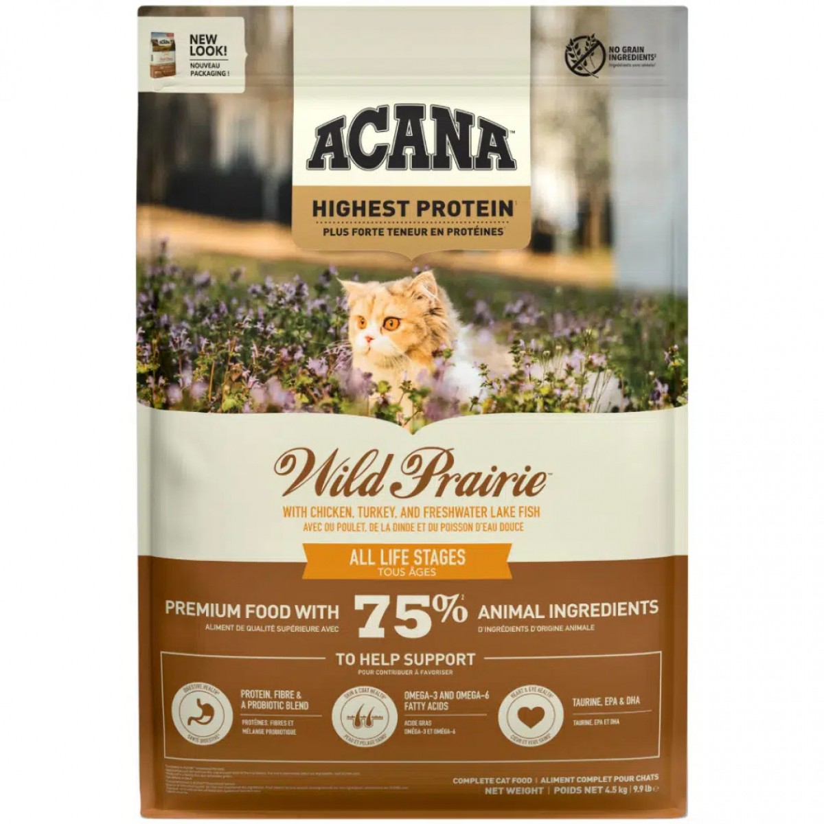 Acana Wild Prairie Tüm Irk ve Yaşam Evreleri İçin Kedi Maması 4.5 Kg