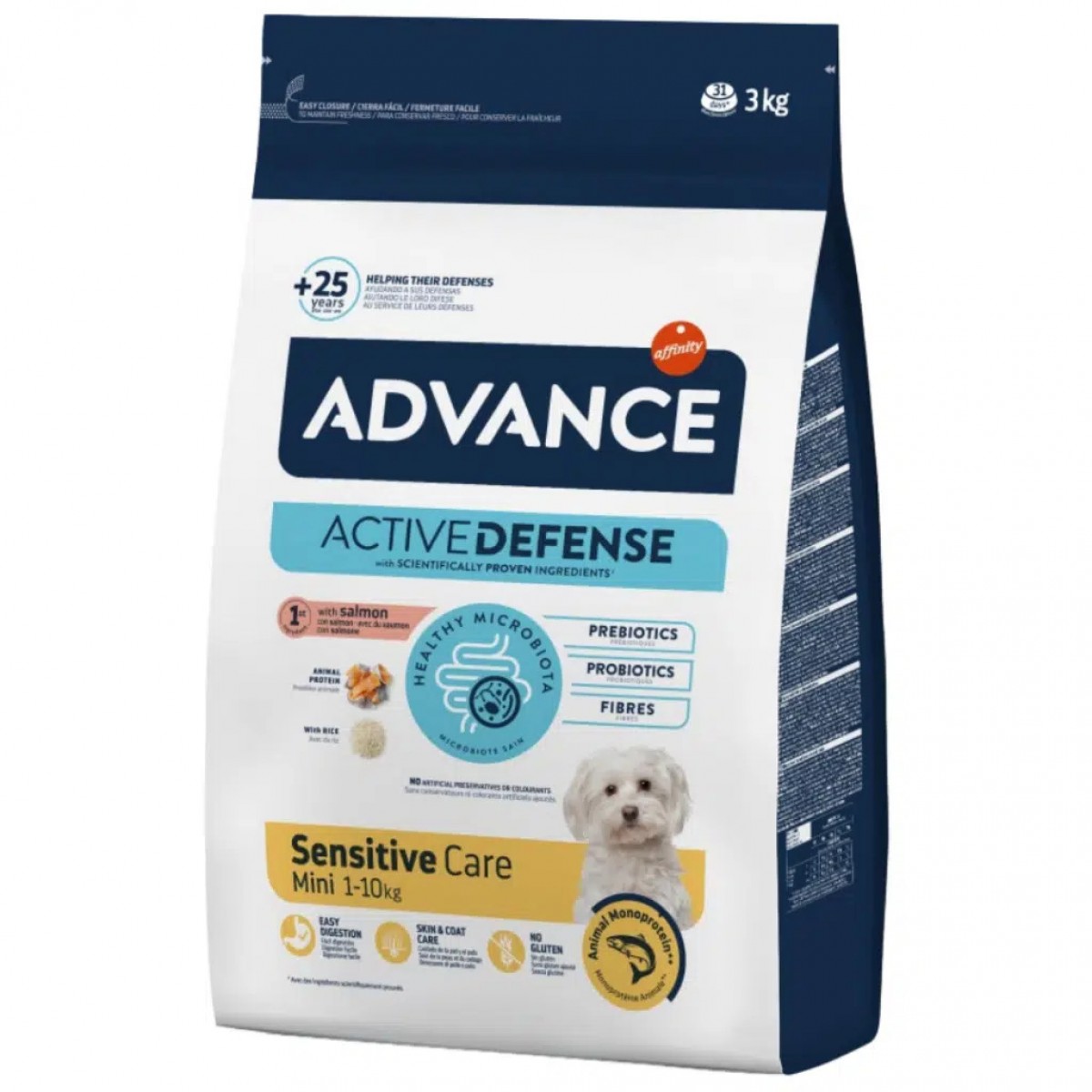 Advance Mini Sensitive Somonlu Küçük Irk Yetişkin Köpek Maması 3 Kg