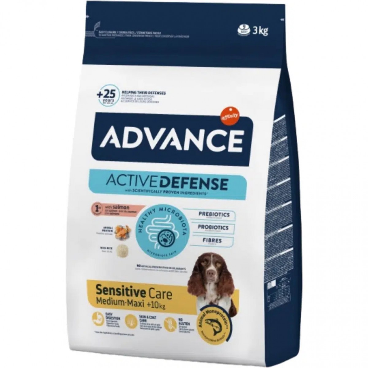 Advance Sensitive Somonlu Orta ve Büyük Irk Yetişkin Köpek Maması 3 Kg