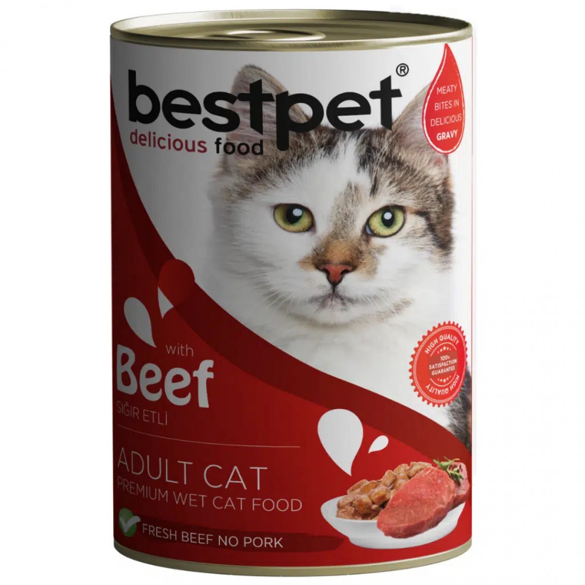 Bestpet Sığır Etli Yetişkin Kedi Konservesi Gravy 400 Gr