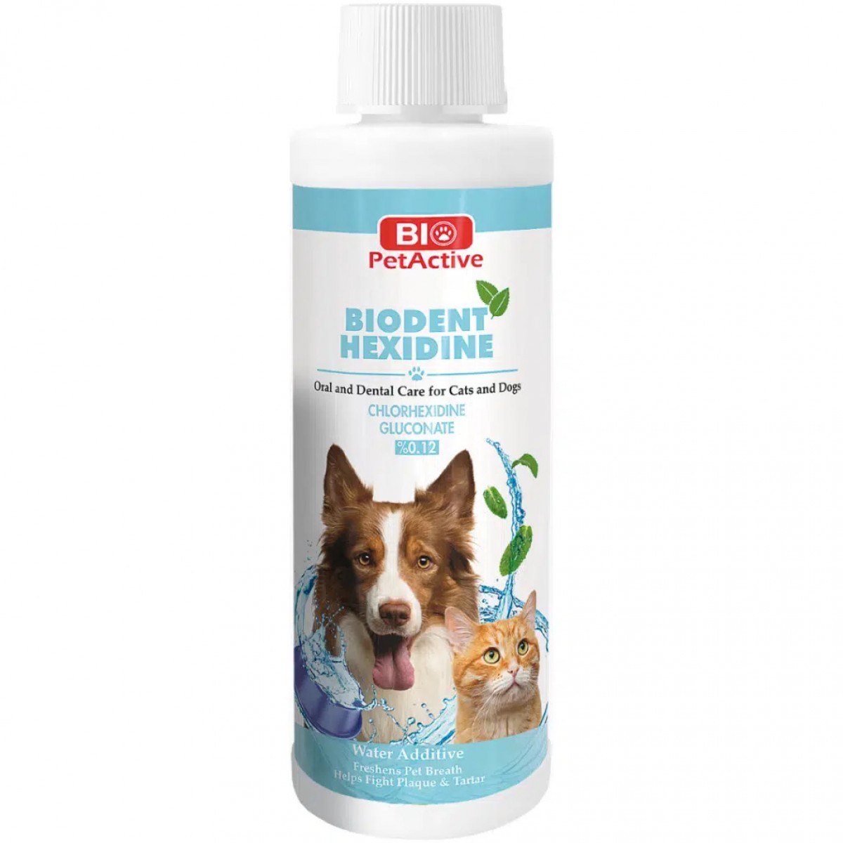 Bio PetActive Biodent Hexidine Kedi ve Köpekler İçin Ağız ve Diş Bakım Ürünü 250 ML
