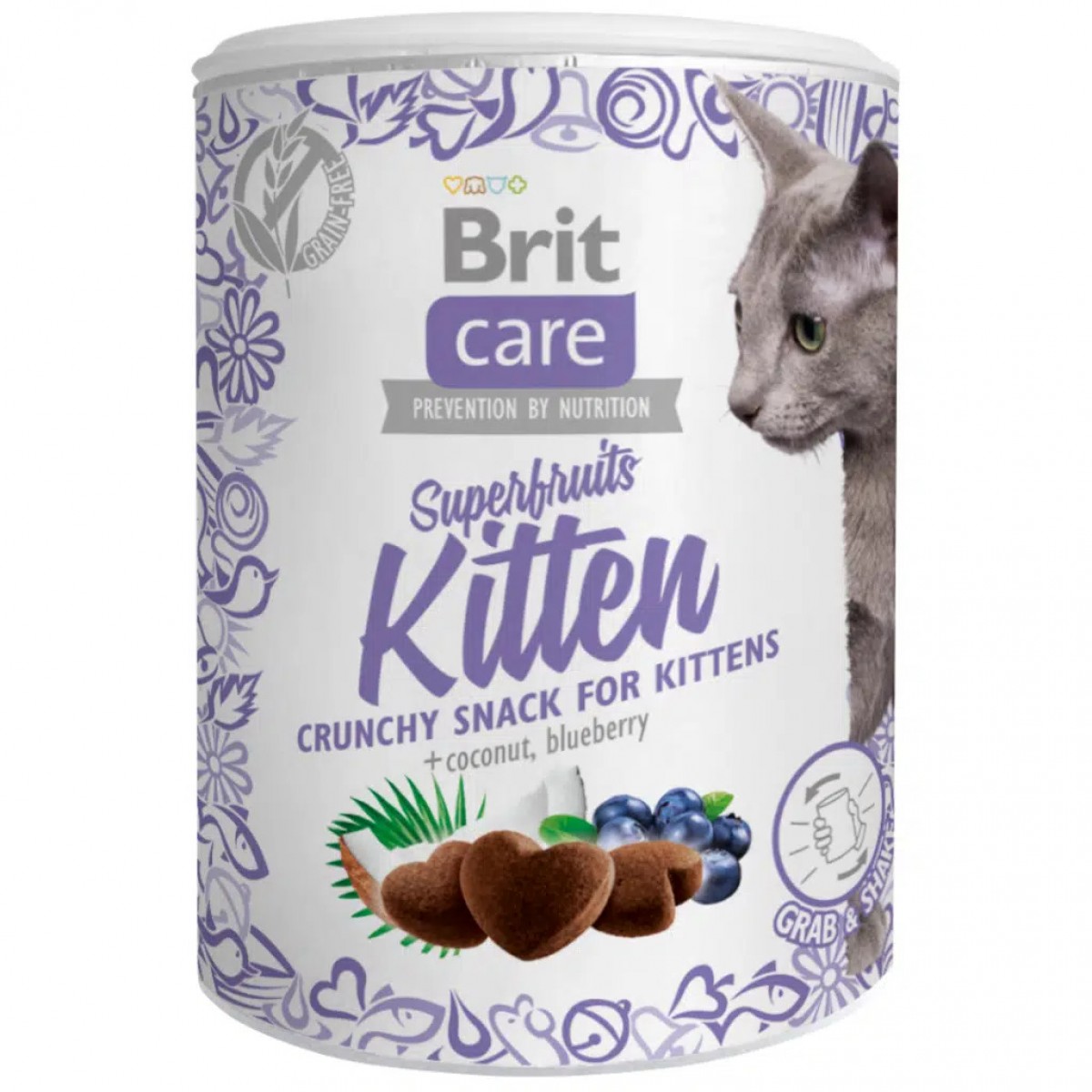 Brit Care Superfruits Snack Tahılsız Yavru Kedi Ödülü 100 Gr