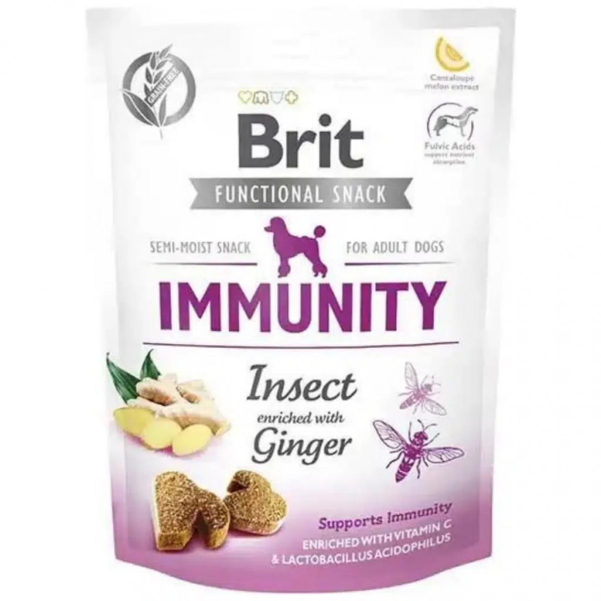 Brit Care Functional Snack İmmunity Böcek Proteinli ve Zencefilli Köpek Ödülü 150 Gr