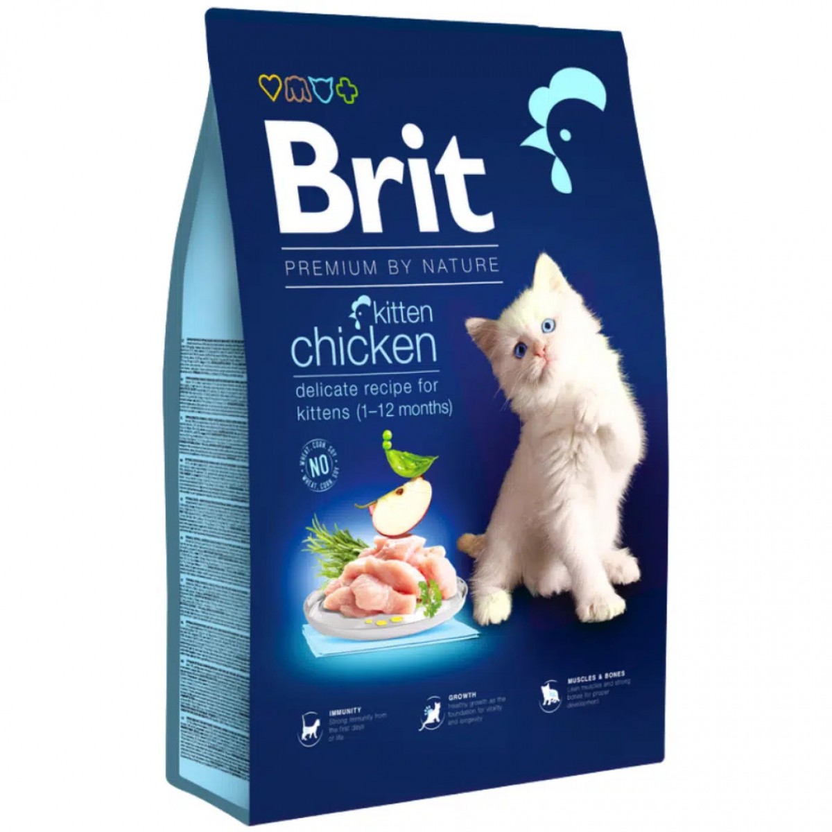 Brit Premium By Nature Kitten Tavuklu Yavru Kedi Maması 8 Kg