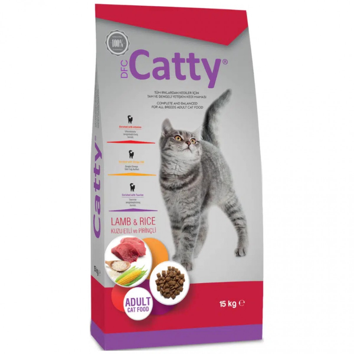 Catty Kuzu Etli Yetişkin Kedi Maması 15 Kg