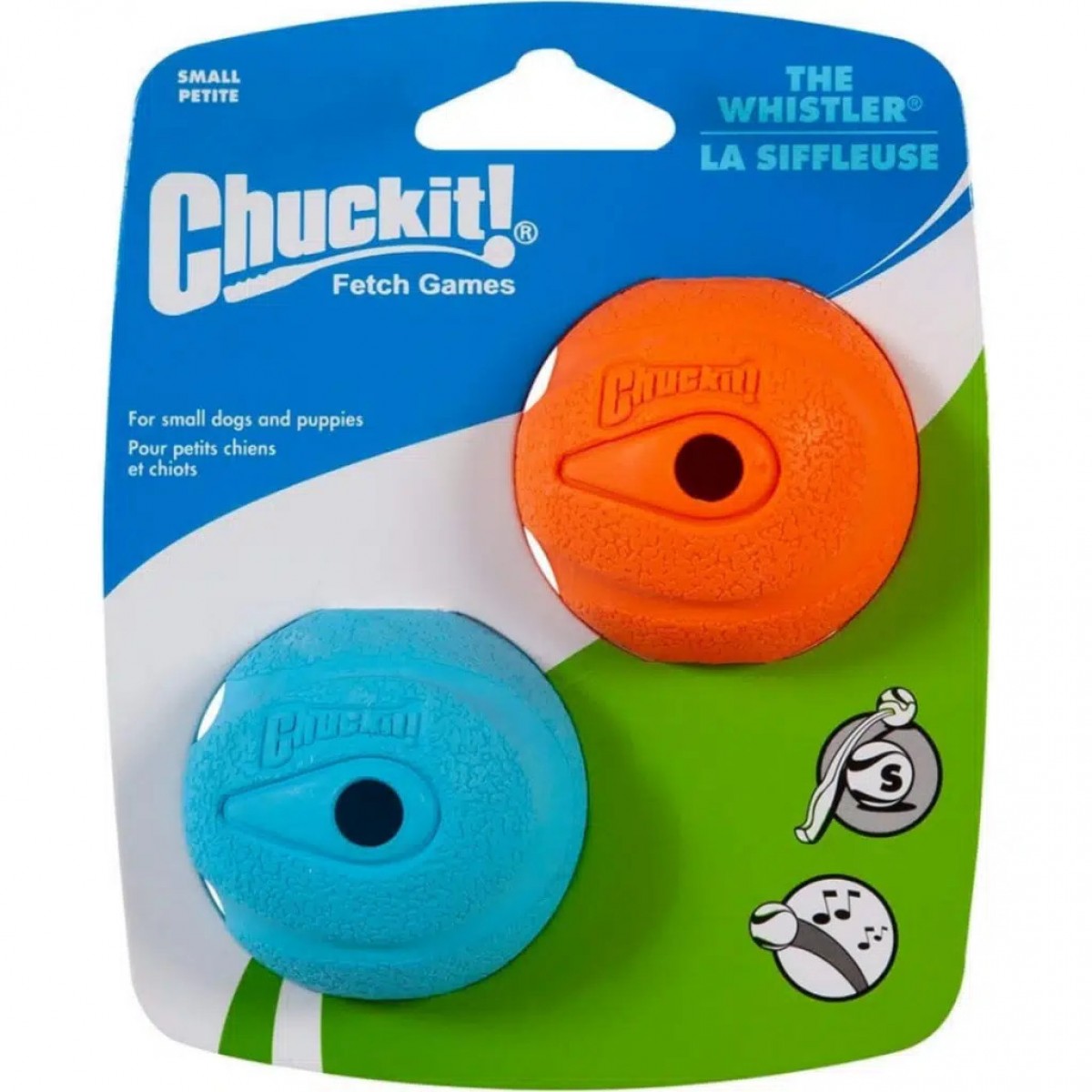 Chuckit! The Whistler 2 Li Köpek Oyun Topu Küçük Boy