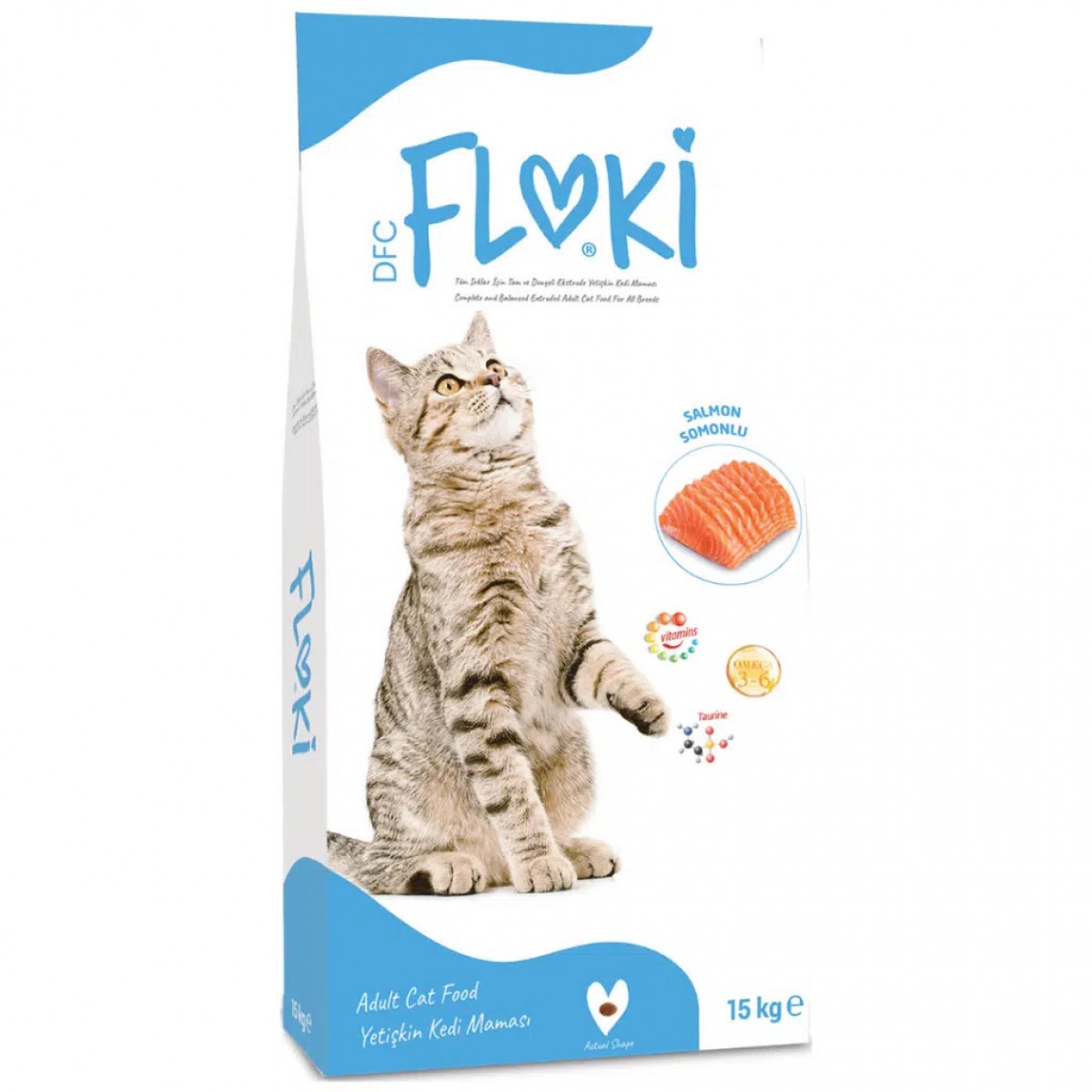 Floki Somonlu Yetişkin Kedi Maması 15 Kg