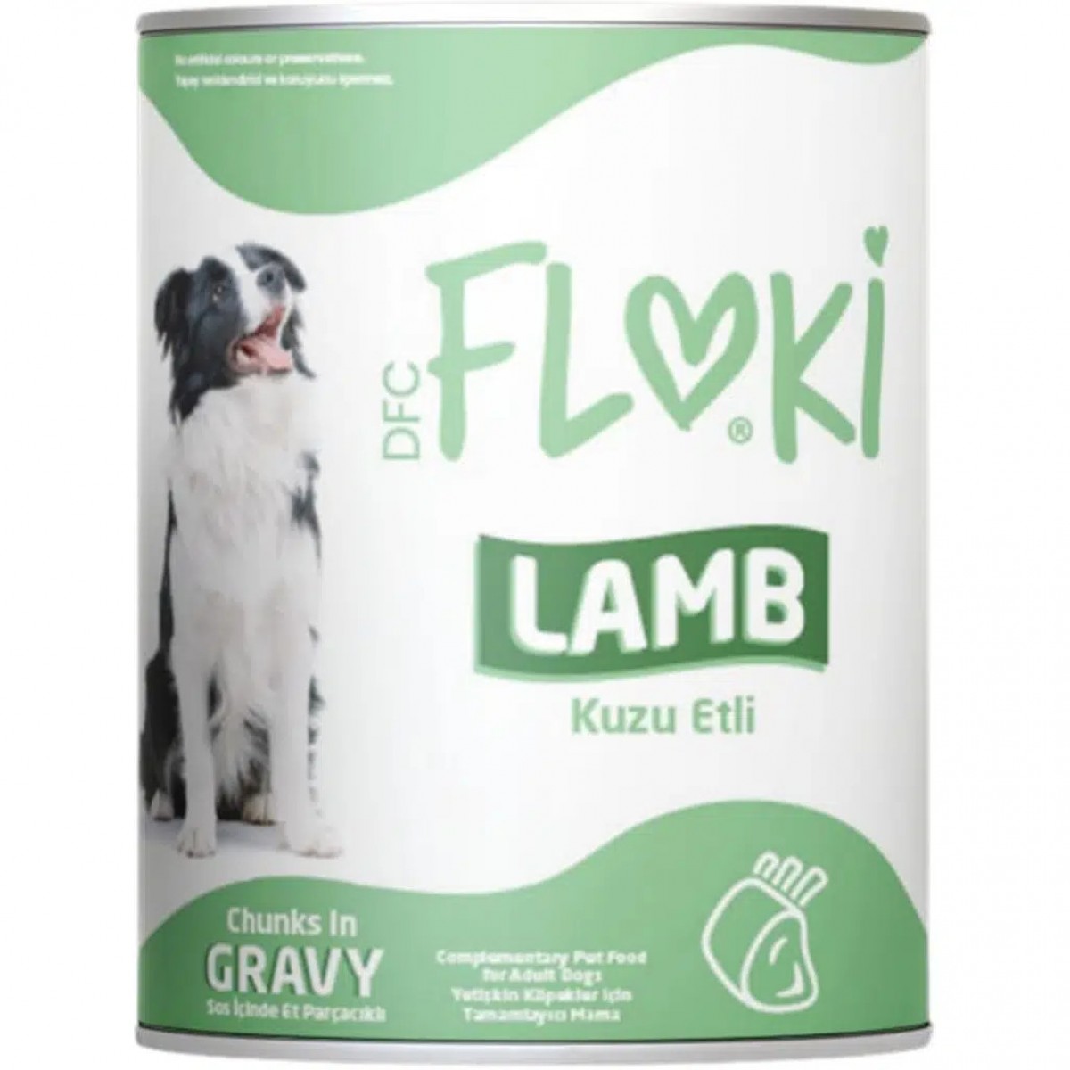 Floki Sos İçinde Kuzu Etli Yetişkin Köpek Konservesi 400 Gr