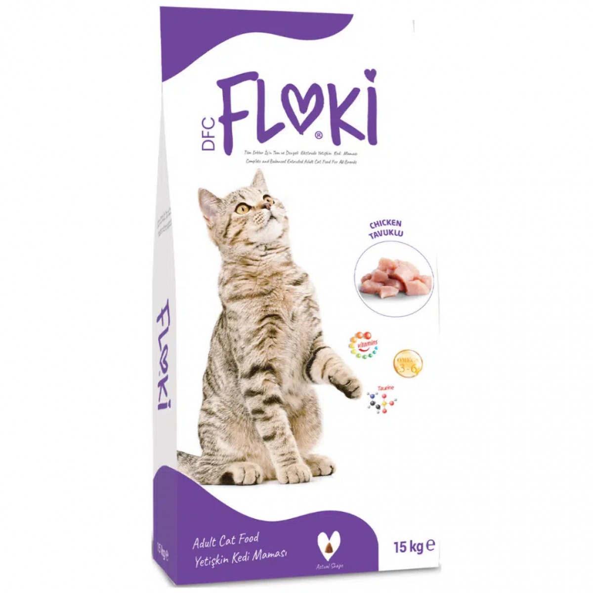 Floki Tavuklu Yetişkin Kedi Maması 15 Kg