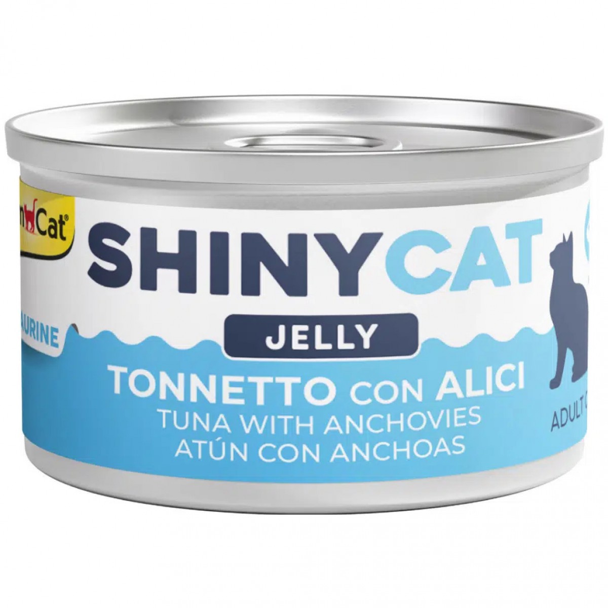 GimCat Shinycat Jelly Jöle İçinde Ton Balıklı ve Ançüezli Yetişkin Kedi Konservesi 70 Gr