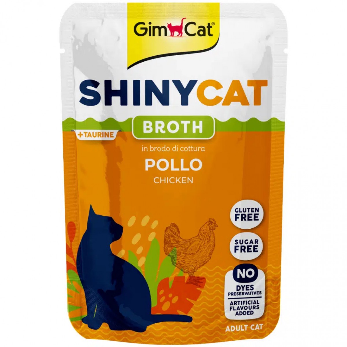 GimCat Shinycat Pouch Tavuklu Yetişkin Kedi Yaş Maması 70 Gr