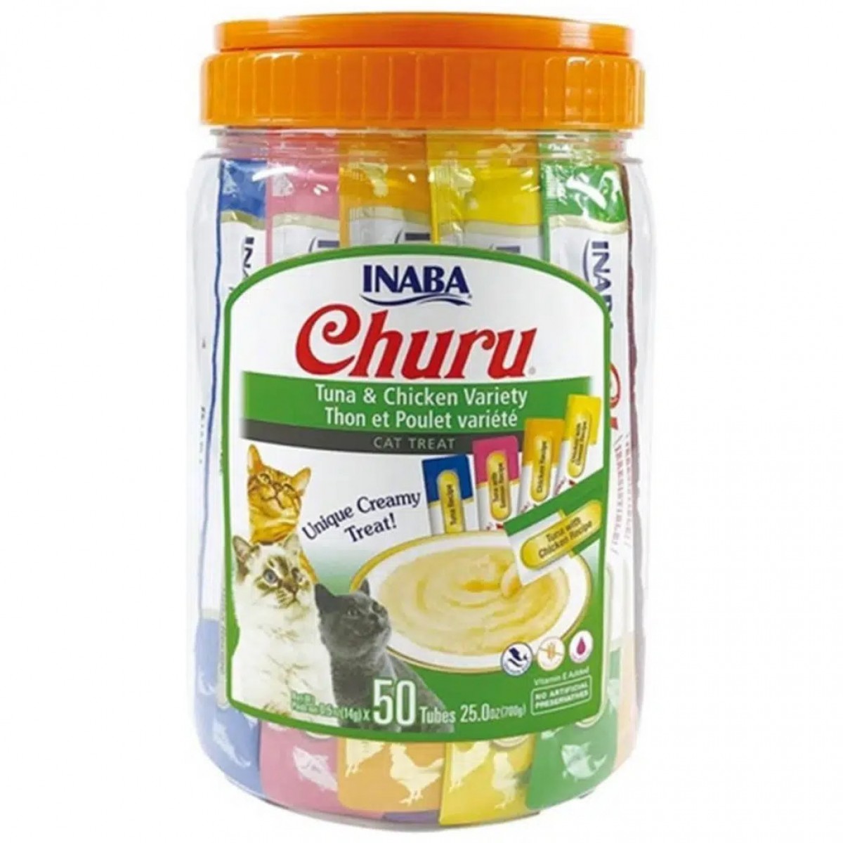 inaba Ciao Churu Cream Karışık Paket Krema Kedi Ödülü 50x14 Gr