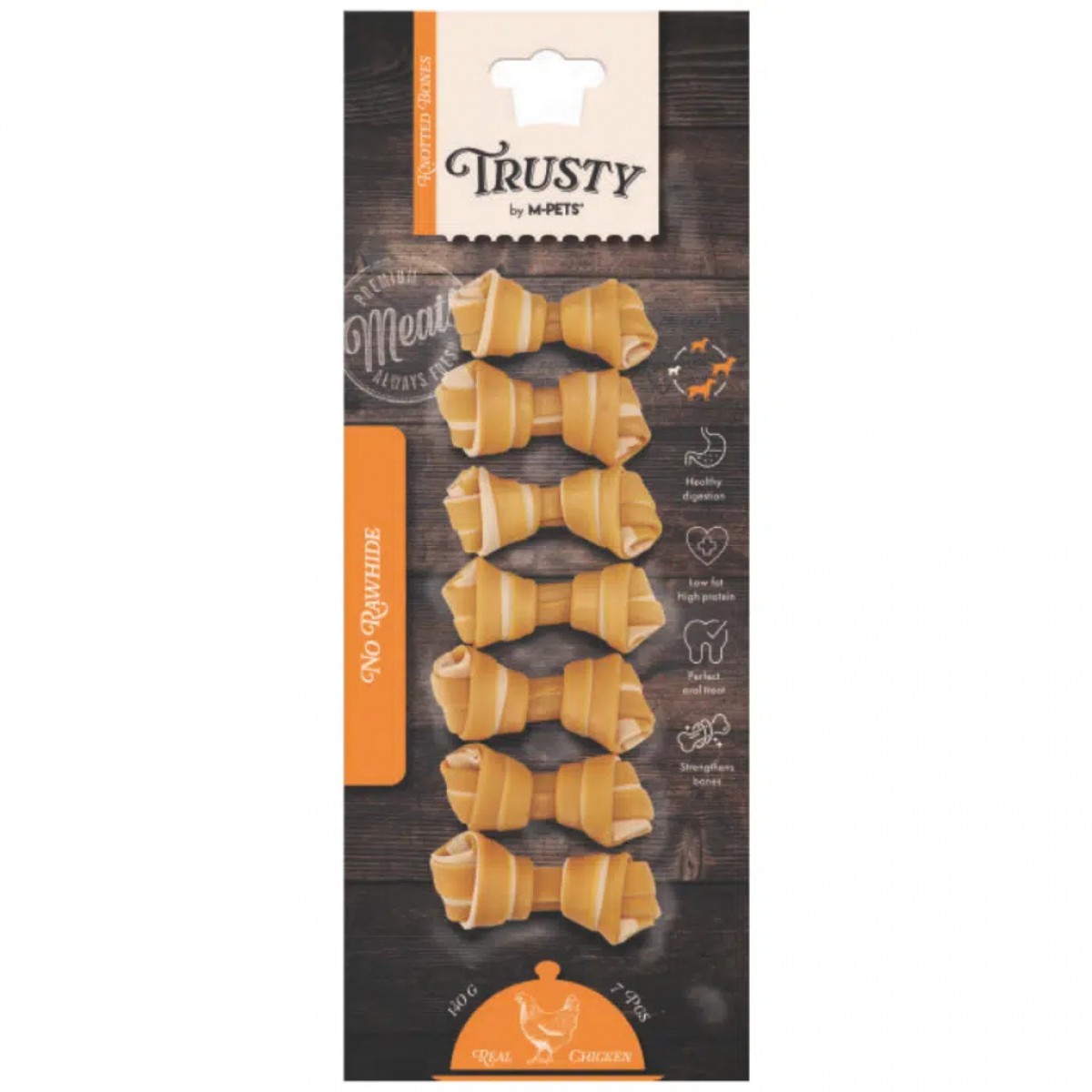 M-PETS Trusty Chicken Tatlı Patatesli Köpek Ödülü 7 Li 140 Gr